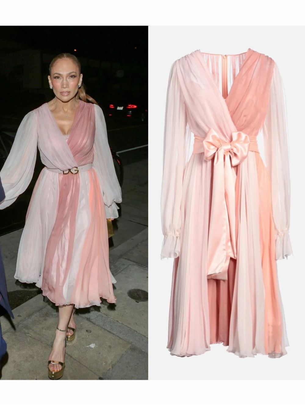 Dolce & Gabbana Pink Floral Midi Dress Silk 14 Cocktail Celebrity ASO NWOT 🟠